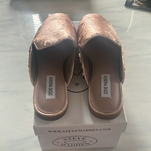 NWT Steve Madden Stage Loafer-Slide in Rose Gold, Size 10 - Picture 3 of 5
